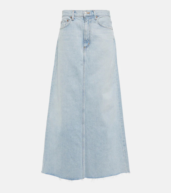  Agolde Agolde Falda Larga Hilla En Denim 
