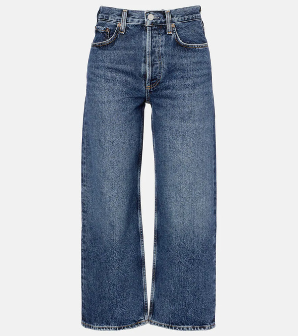  Agolde Agolde Jeans Anchos Arc Cropped De Tiro Medio 