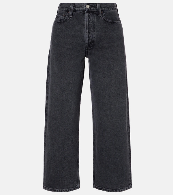  Agolde Agolde Jeans Anchos Cropped Arc De Tiro Medio 