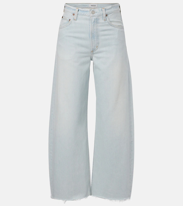  Agolde Agolde Jeans Barrel Low Curve Fray De Tiro Medio 