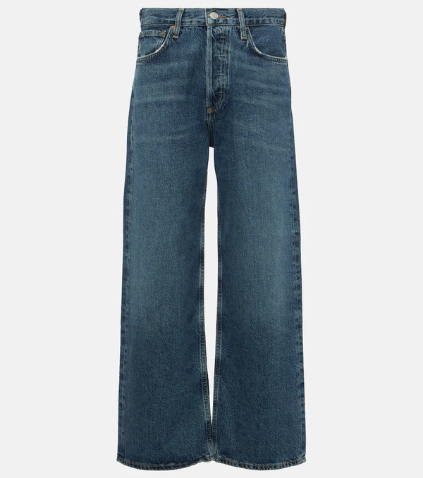  Agolde Agolde Jeans Rectos Ren De Tiro Alto Cropped 