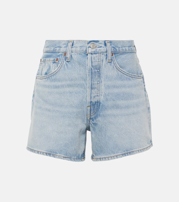  Agolde Agolde Shorts De Tiro Medio Parker De Denim 