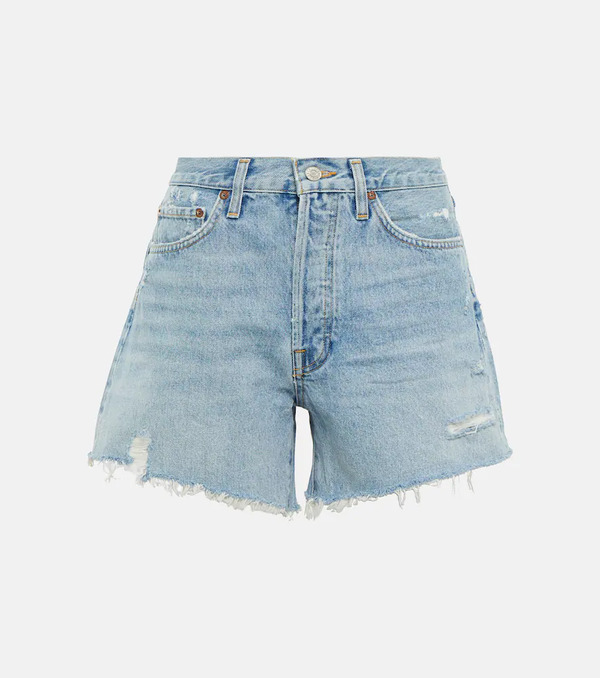  Agolde Agolde Shorts Parker De Denim De Tiro Medio 