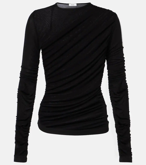  Agolde Agolde Top Tania De Jersey Fruncido 