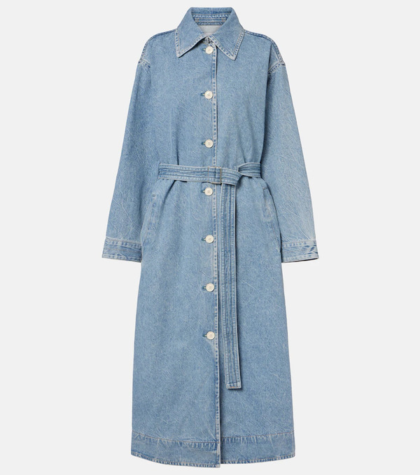  Agolde Agolde X Maria Mcmanus Abrigo Envolvente De Denim 