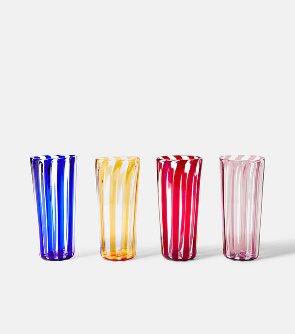  Akua Objects Akua Objects Set De 4 Vasos Augusta Large A Rayas 