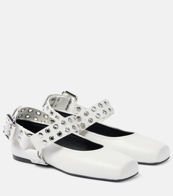  Alaia Alaïa Bailarinas De Piel Adornadas 