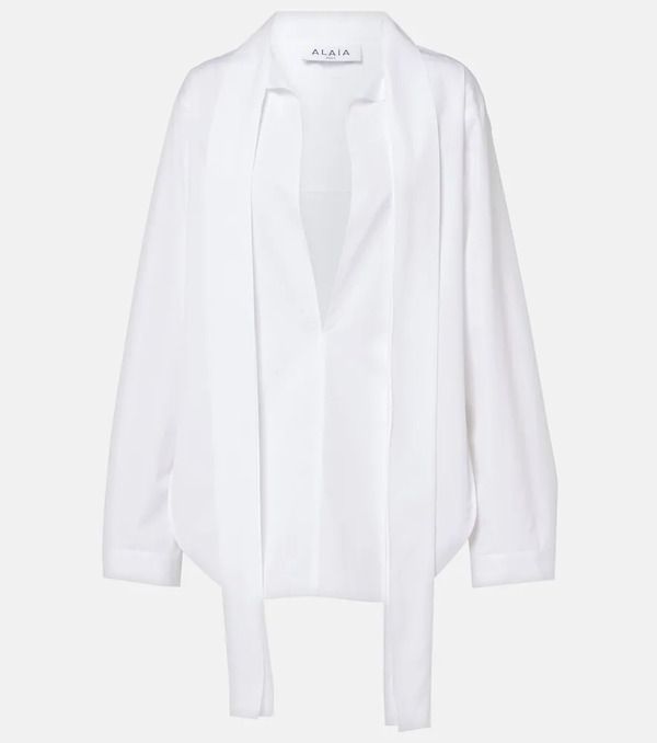  Alaia Alaïa Blusa De Algodón Con Lazada 