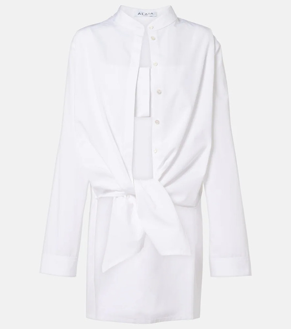  Alaia Alaïa Blusa De Popelín De Algodón 