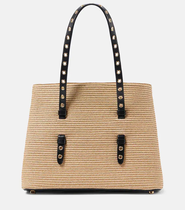  Alaia Alaïa Bolso Mina 25 Medium De Paja De Papel 