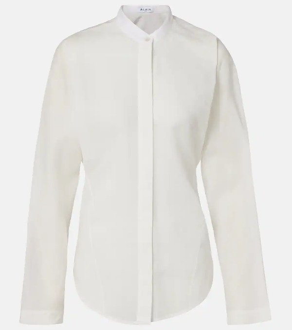  Alaia Alaïa Camisa De Algodón Y Lino 