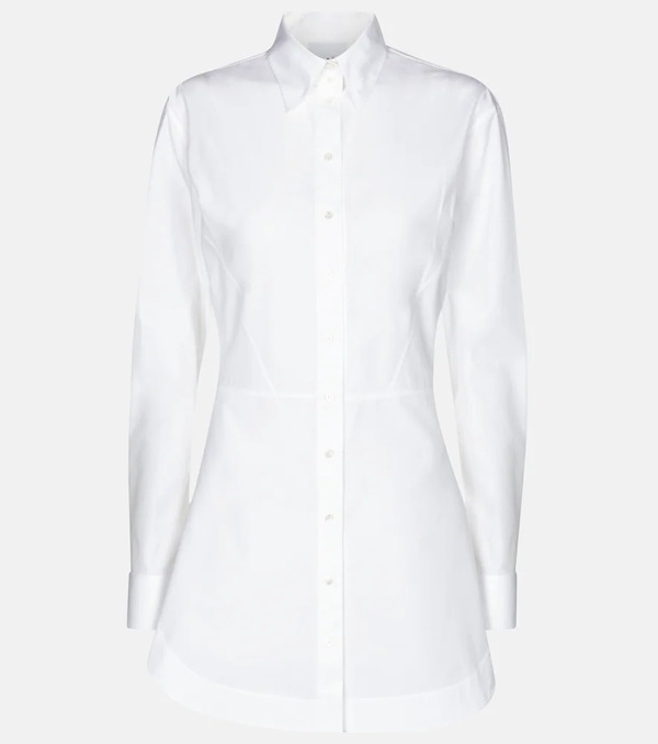  Alaia Alaïa Camisa En Popelín De Algodón 