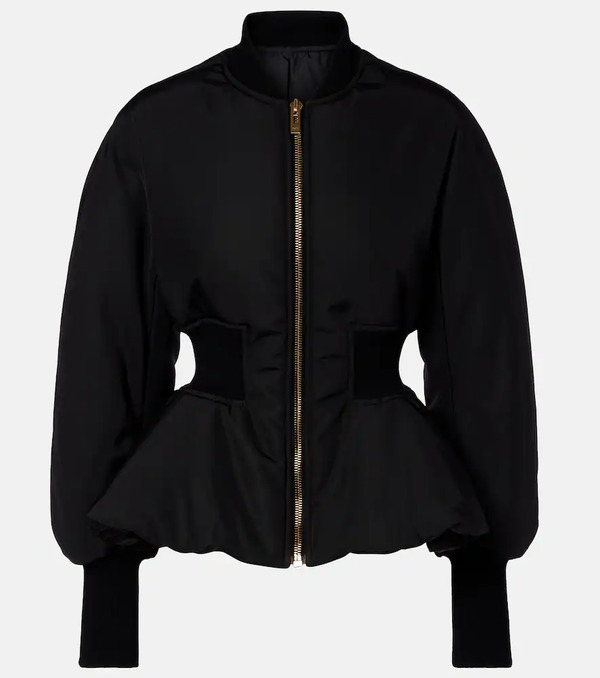  Alaia Alaïa Chaqueta Bomber Con Péplum 