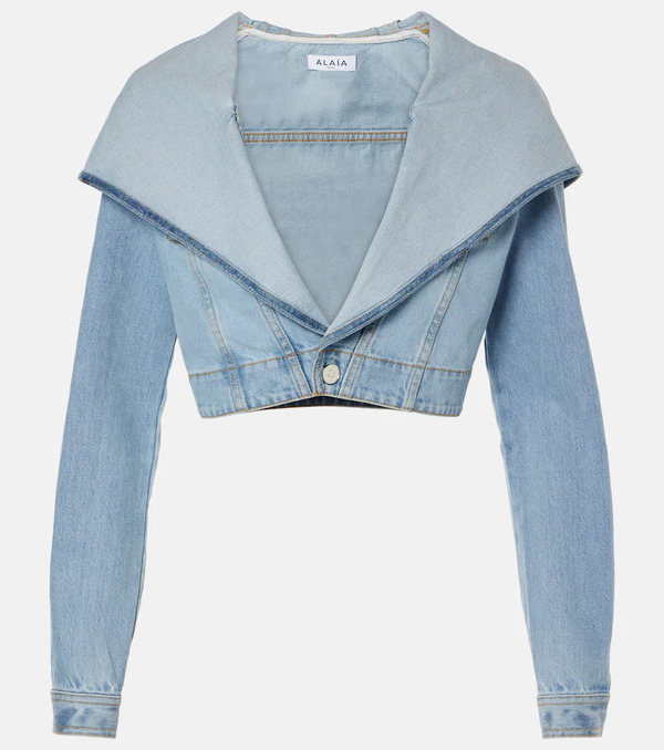  Alaia Alaïa Chaqueta Cropped De Denim 