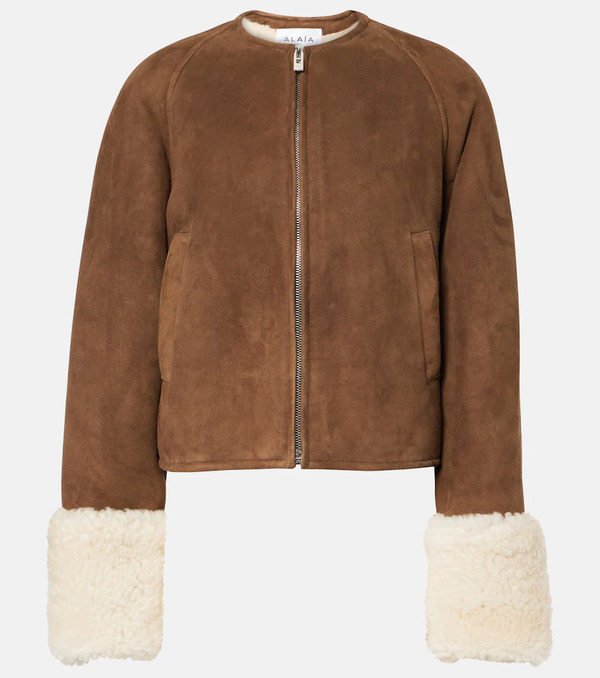  Alaia Alaïa Chaqueta De Ante Con Borrego 