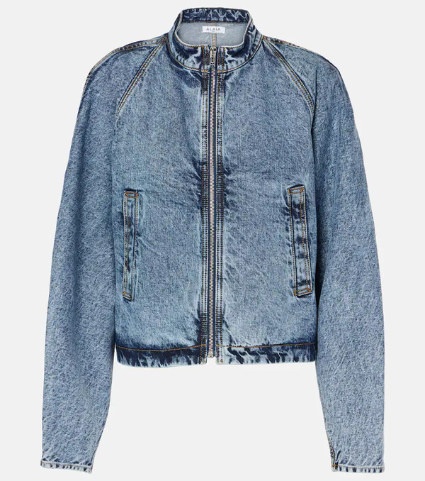  Alaia Alaïa Chaqueta Round Racing De Denim 