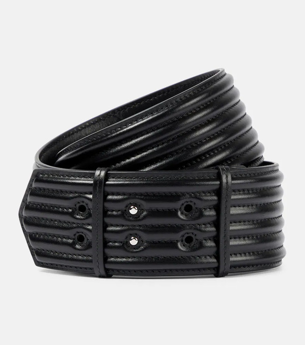  Alaia Alaïa Cinturón De Piel Acolchado 