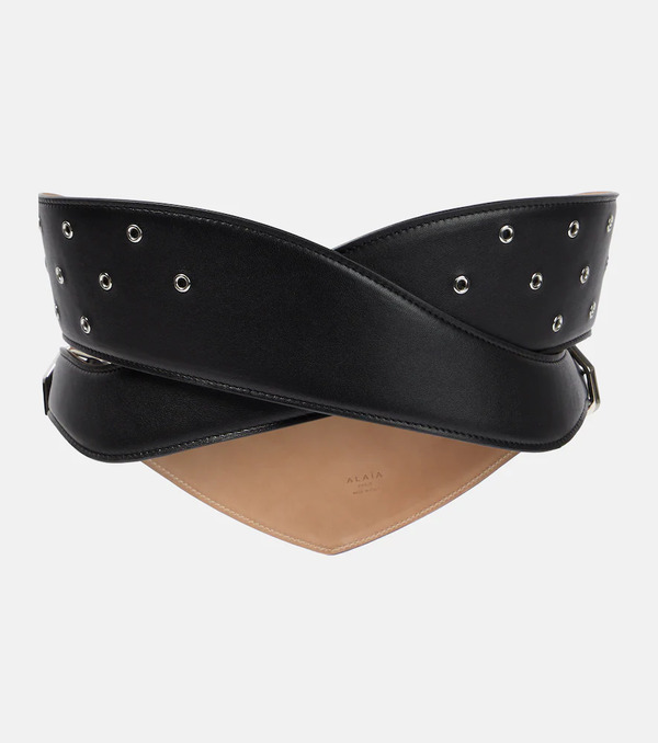  Alaia Alaïa Cinturón De Piel Perforada 