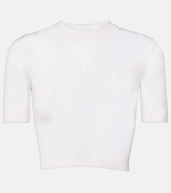  Alaia Alaïa Crop Top De Cachemir 