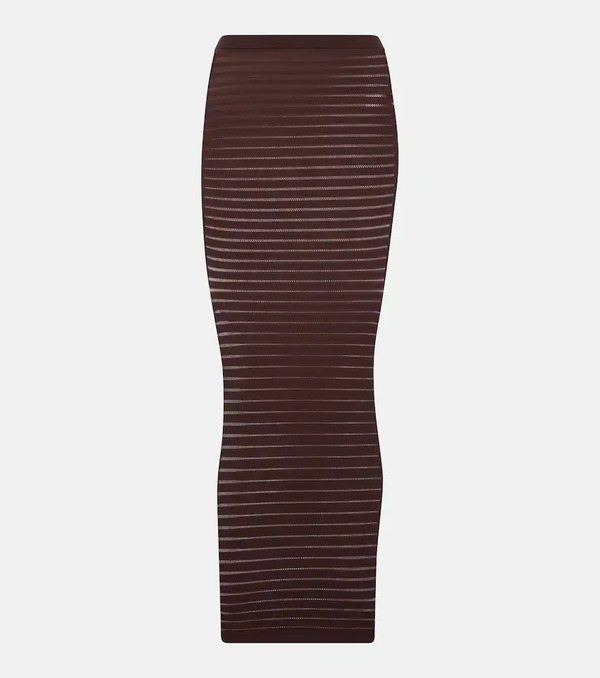  Alaia Alaïa Falda Larga A Rayas 