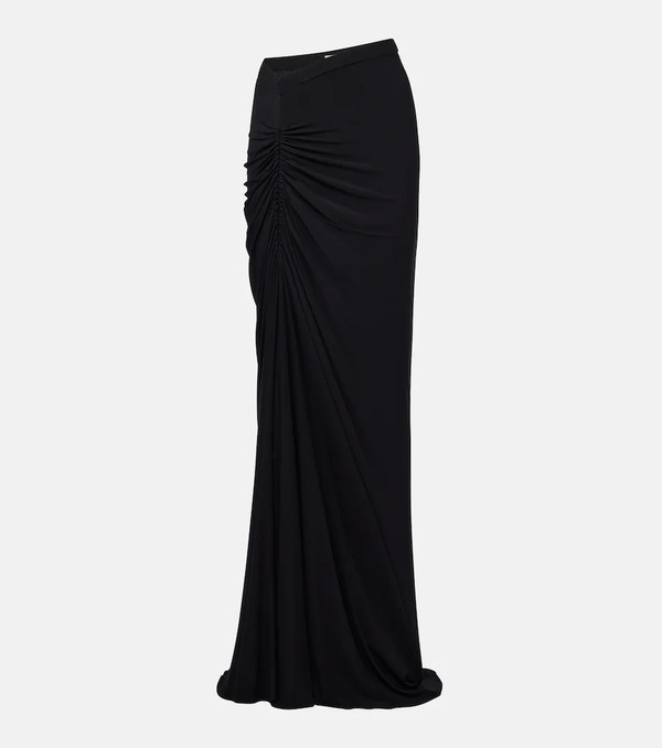  Alaia Alaïa Falda Larga De Jersey Fruncida 