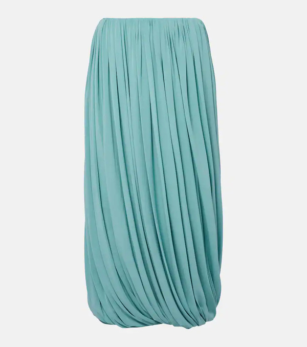  Alaia Alaïa Falda Midi De Jersey Fruncida 