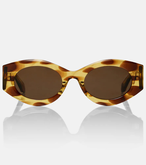  Alaia Alaïa Gafas De Sol Ovaladas Con Logo 