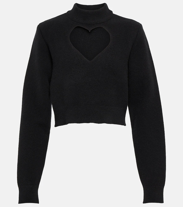 Alaia Alaïa Jersey Keyhole De Lana Virgen Cropped 