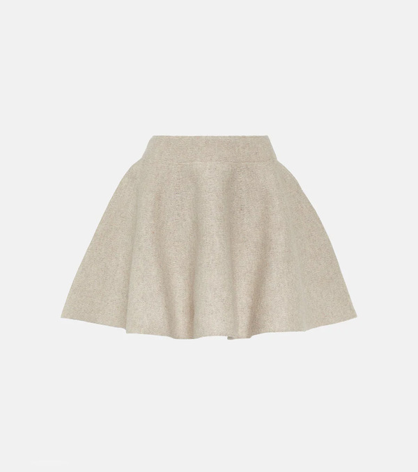  Alaia Alaïa Minifalda Flared En Mezcla De Lana 