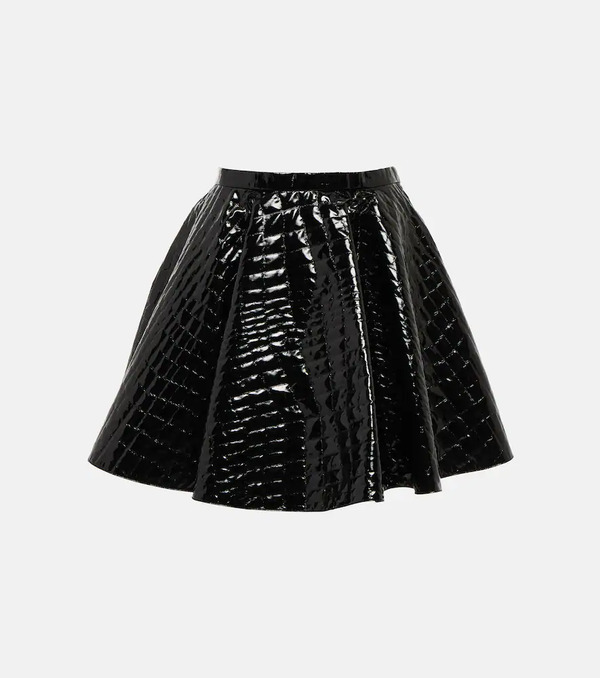  Alaia Alaïa Minifalda Plisada Efecto Cocodrilo 