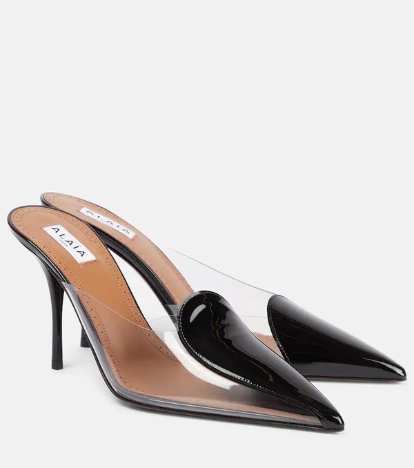  Alaia Alaïa Mules Le Cœur Abstrait 90 De Charol 