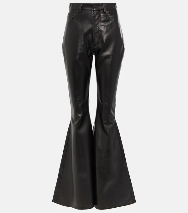  Alaia Alaïa Pantalones Flared De Piel 