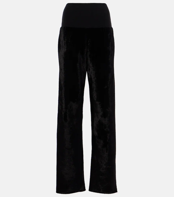  Alaia Alaïa Pantalones Rectos De Terciopelo 
