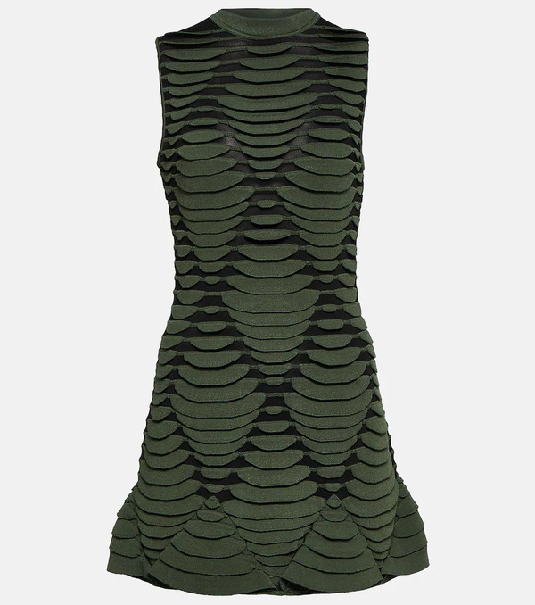  Alaia Alaïa Vestido Corto De Efecto Serpiente 