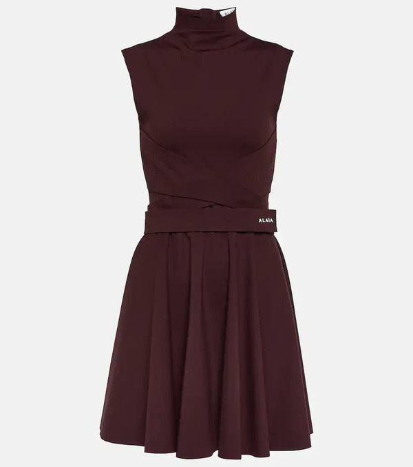  Alaia Alaïa Vestido De Jersey Con Cuello Mock 