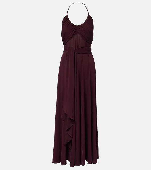  Alaia Alaïa Vestido Largo De Jersey Drapeado 