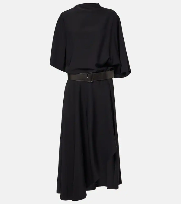  Alaia Alaïa Vestido Midi Con Piel 