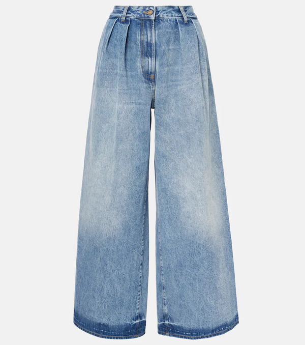  Alanui Alanui Jeans Anchos Sunny De Croché 