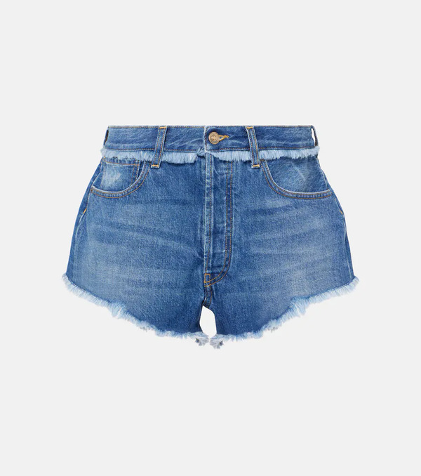  Alanui Alanui Shorts De Denim Con Flecos 