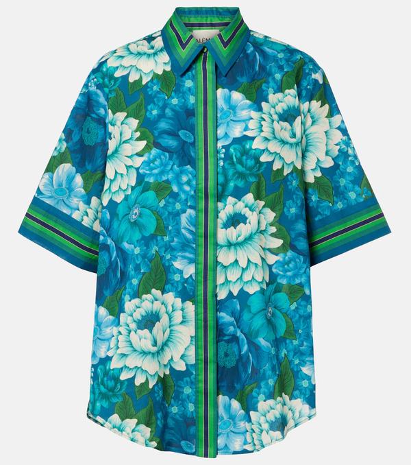  Alemais Alémais Camisa Oversized Margo De Algodón Estampada 