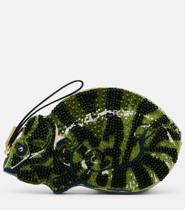  Alemais Alémais Clutch Chameleon Small Con Cuentas 