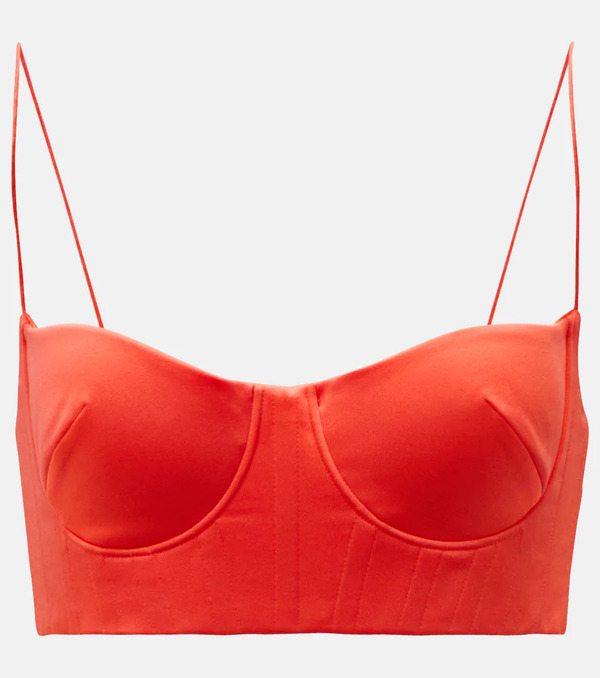  Alex Perry Alex Perry Bralette Hart De Crepé De Satén 