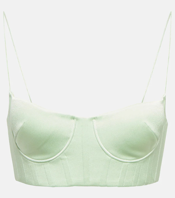  Alex Perry Alex Perry Bralette Hart De Crepé Satén 