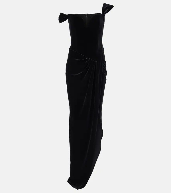  Alex Perry Alex Perry Vestido Bustier De Fiesta De Terciopelo 