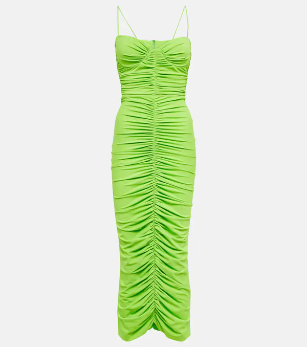  Alex Perry Alex Perry Vestido Largo Everett Fruncido 