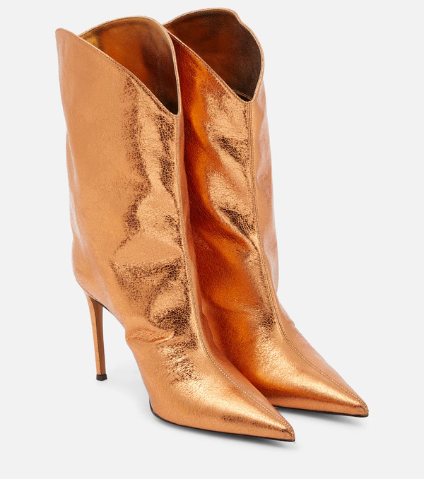  Alexandre Vauthier Alexandre Vauthier Botines De Piel Metalizada 