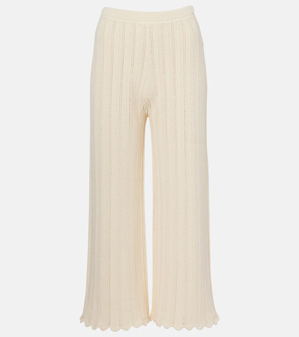  Altuzarra Altuzarra Pantalones Flared Petey Calados De Algodón 