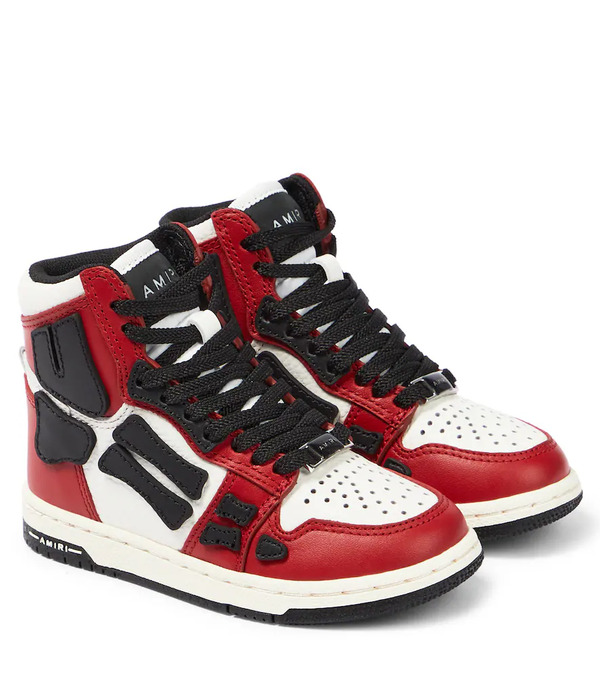  Amiri Kids Amiri Kids Zapatillas Altas Skel Top De Piel 