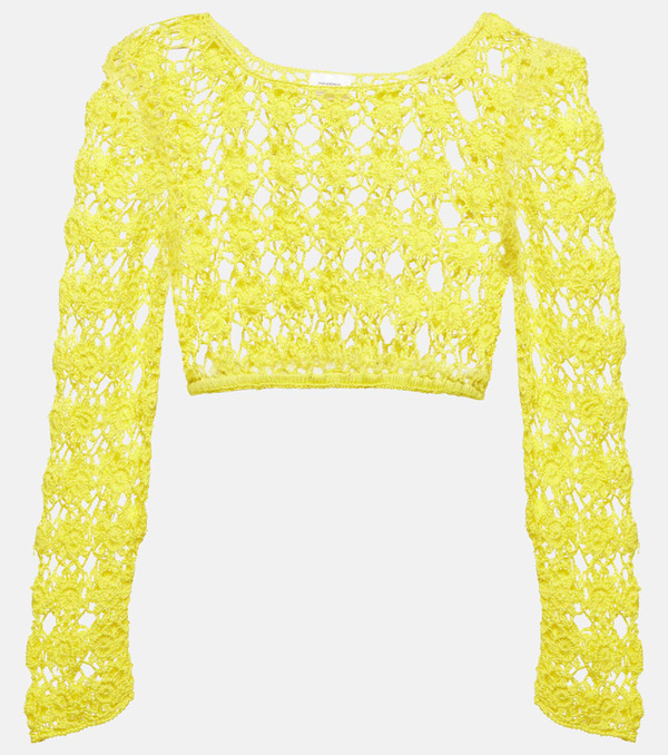  Anna Kosturova Anna Kosturova Crop Top Bella De Croché De Algodón 