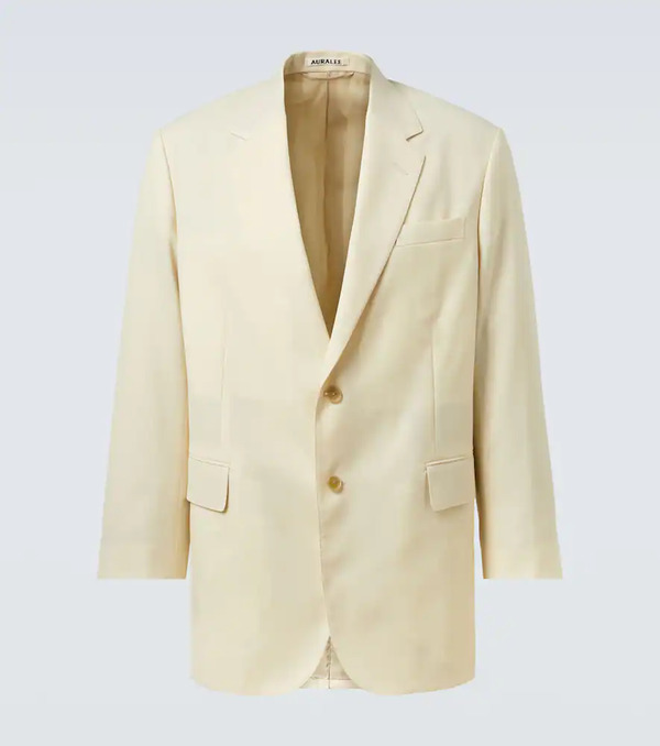 Auralee Auralee Blazer De Lana Y Mohair 